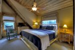 Reel Creek Lodge - Upper Level King Bedroom 